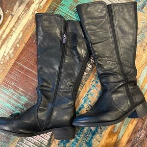 Lane Bryant 11 11w Tall Black Boots